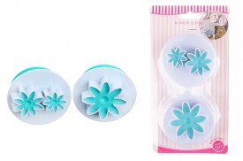 Set 2 cortantes saca bocados FLORES 8 PETALOS
